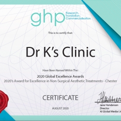 I am now an Award winning clinic in Chester!